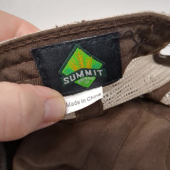 Summit Brewing Co. Beer Is My Life Strapback Trucker Hat Multi One Size Plaid - Picture 9 of 9